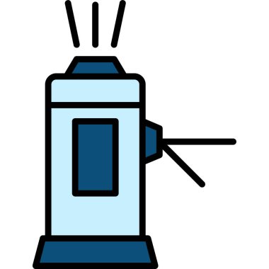 Elektrikli su ısıtıcısı simgesi. Anahat elektrikli su ısıtıcısı vektör simgesi beyaz arka plan üzerinde izole web tasarımı için