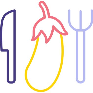 Beyaz arkaplanda izole edilmiş havuç simgesi. Değişken rastgele şekiller. vektör illüstrasyonu