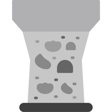 Tuz düz vektör simgesi