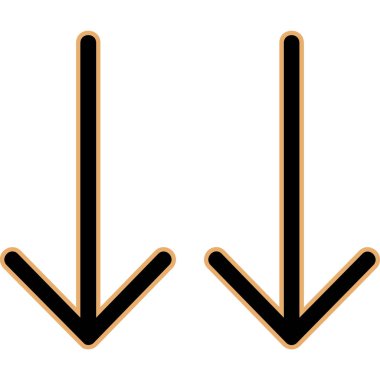 İki ok yukarı. vektör illüstrasyonu.