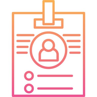 Bir insan simgesinin vektör illüstrasyonu