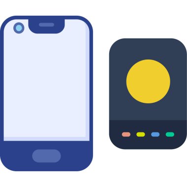 Cep telefonu vektör illüstrasyonlu akıllı telefon