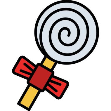 Şeker Çubuğu. Web simgesi basit illüstrasyon