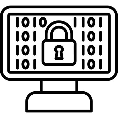 Veri Güvenliği vektör illüstrasyon tasarımı