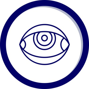 Bir insan gözünün vektör çizimi