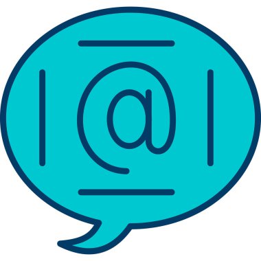 Konuş. Web simgesi basit illüstrasyon