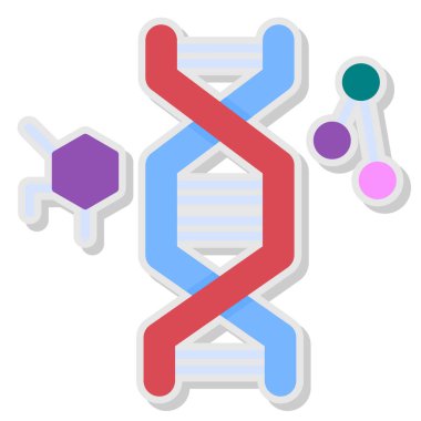 DNA yapısı vektör simgesi