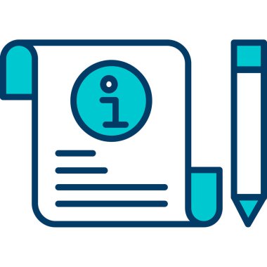 belge simgesi vektör illüstrasyonu