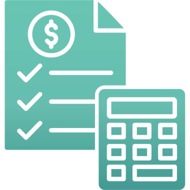 Hesap makinesi. Web simgesi basit illüstrasyon