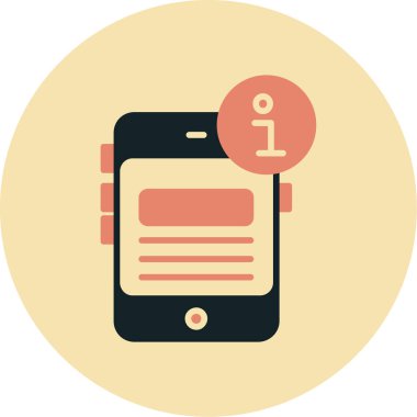 akıllı telefon simgesi vektör illüstrasyonu