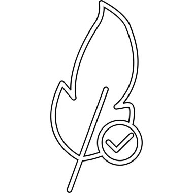 İzole yaprak tasarım vektör illüstrasyon