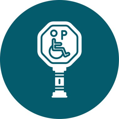 Etkin olmayan simgenin vektör illüstrasyonu