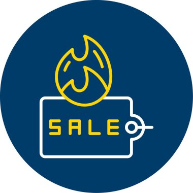 satış web simgesi, vektör illüstrasyonu