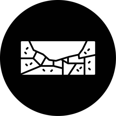 Bir harita simgesinin vektör illüstrasyonu