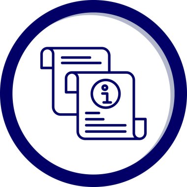 Belge simgesinin vektör illüstrasyonu