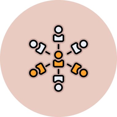 şebeke. Web simgesi basit illüstrasyon