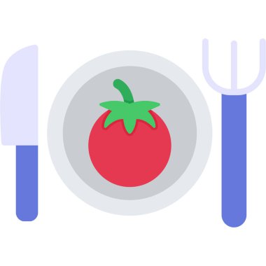 Gıda Web ikonu vektör illüstrasyonu