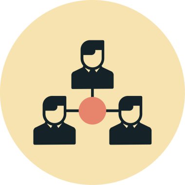 Ekip çalışması simge vektör çizim