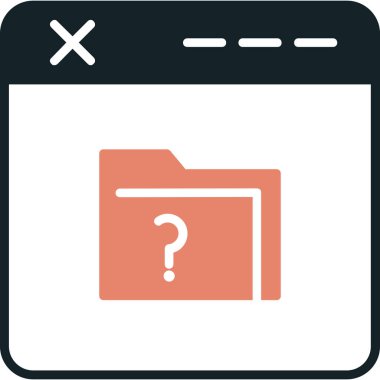 Soru işareti düz sembol simgesi