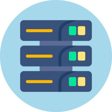 Sunucu vektör simgesi modern basit vektör illüstrasyonu