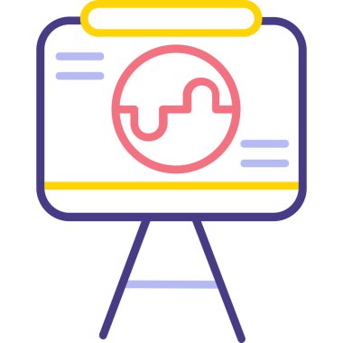 Veri. Web simgesi basit illüstrasyon