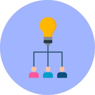 Ampul. Web simgesi basit illüstrasyon