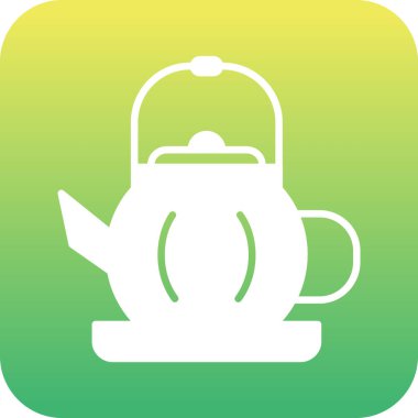 Çay. Web simgesi basit illüstrasyon