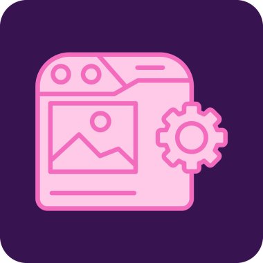 kamera web simgesi, vektör illüstrasyonu