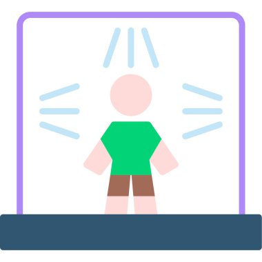 Kadını çerçeveli bir adam.