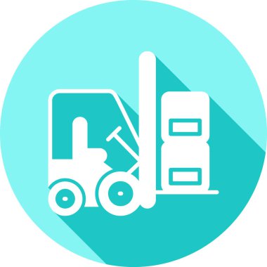 Kamyon. Web simgesi basit illüstrasyon