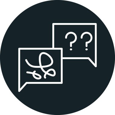 Soru işareti vektör illüstrasyonu