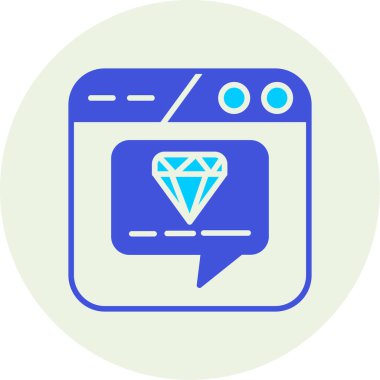 diamond modern icon, vector illustration
