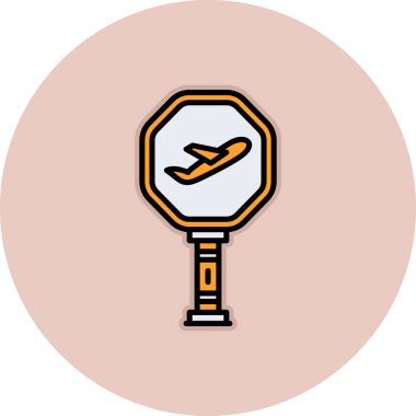 seyahat simgesi vektör çizimi