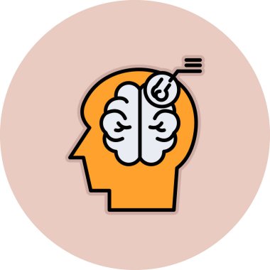 İnsan beyin vektör simgesi