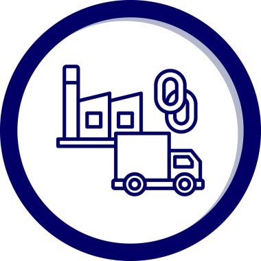 Kamyon. Web simgesi basit illüstrasyon