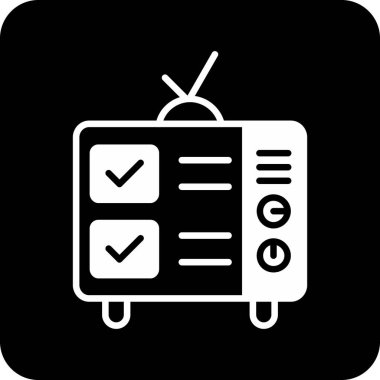 vektör lcd televizyon simgesi