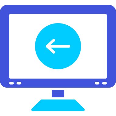 Bilgisayar. Web simgesi basit illüstrasyon