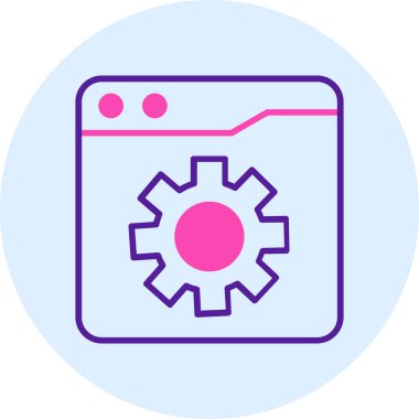 Ayarlama. Web simgesi basit illüstrasyon