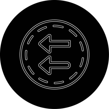 Eğilim biçimi izole edilmiş arkaplanda ok simgesi