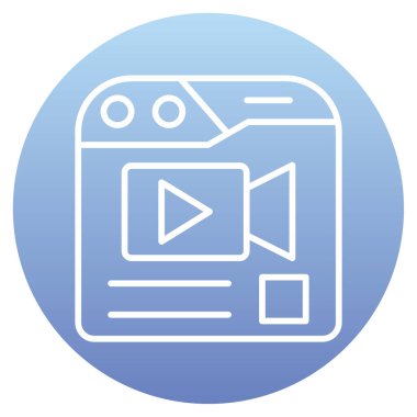 Kamera. Web simgesi basit illüstrasyon