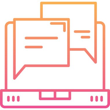 dizüstü bilgisayar web simgesi, vektör illüstrasyonu