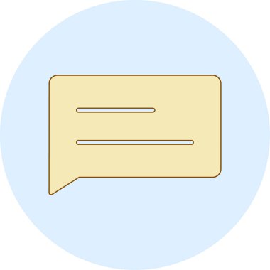 metin mesajı simgesi, vektör illüstrasyon tasarımı