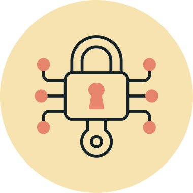 ikon vektör illüstrasyonunu kilitle