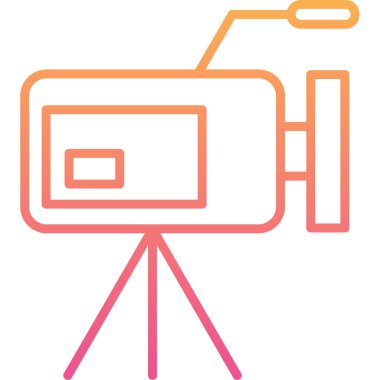 Kamera. Web simgesi basit illüstrasyon