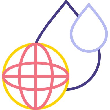 su damlası ağ rengi simgesi