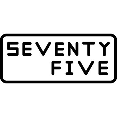 Beyaz arkaplanda beş yedi siyah damga