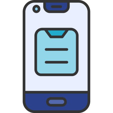 akıllı telefon simgesi vektör illüstrasyonu