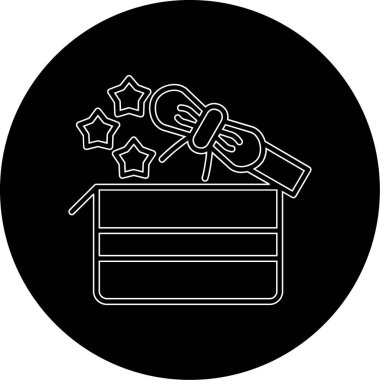 kutu simgesi, vektör illüstrasyonu