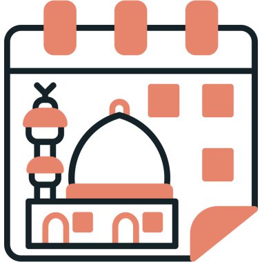 Cami. Web simgesi basit illüstrasyon