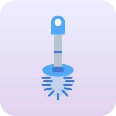 Bir termometrenin mavi simgesinin vektör çizimi